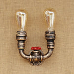 lanterne  murale industrielle double ampoule