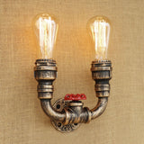 lampe  murale industrielle double ampoule