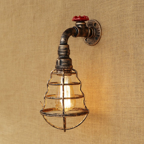 applique murale industrielle robinet